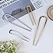 4-Pack U-Shaped French Hair Pins for Women: Metal Hair Pins for Thick Hair & French Twist, Hair Pin Fork - Holds Updos, Buns, Twists, Chignons Securely (Gold and Silver)