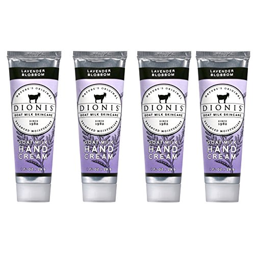 Dionis Goat Milk Hand Cream 4 Piece Travel Gift Set - Lavender Blossom
