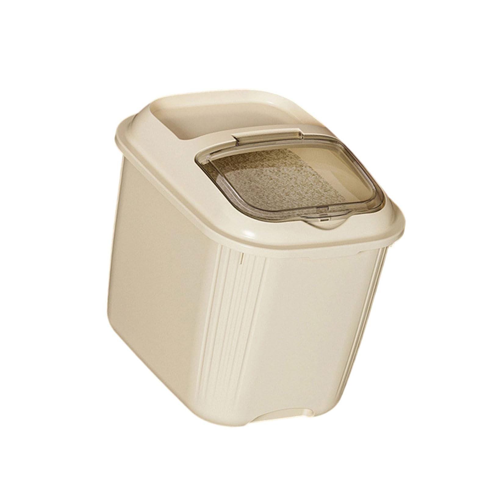 Snorvixre Hygienic Container Resistant Anti Lid Window for Rice Organization Sealed Rice Container for Humid