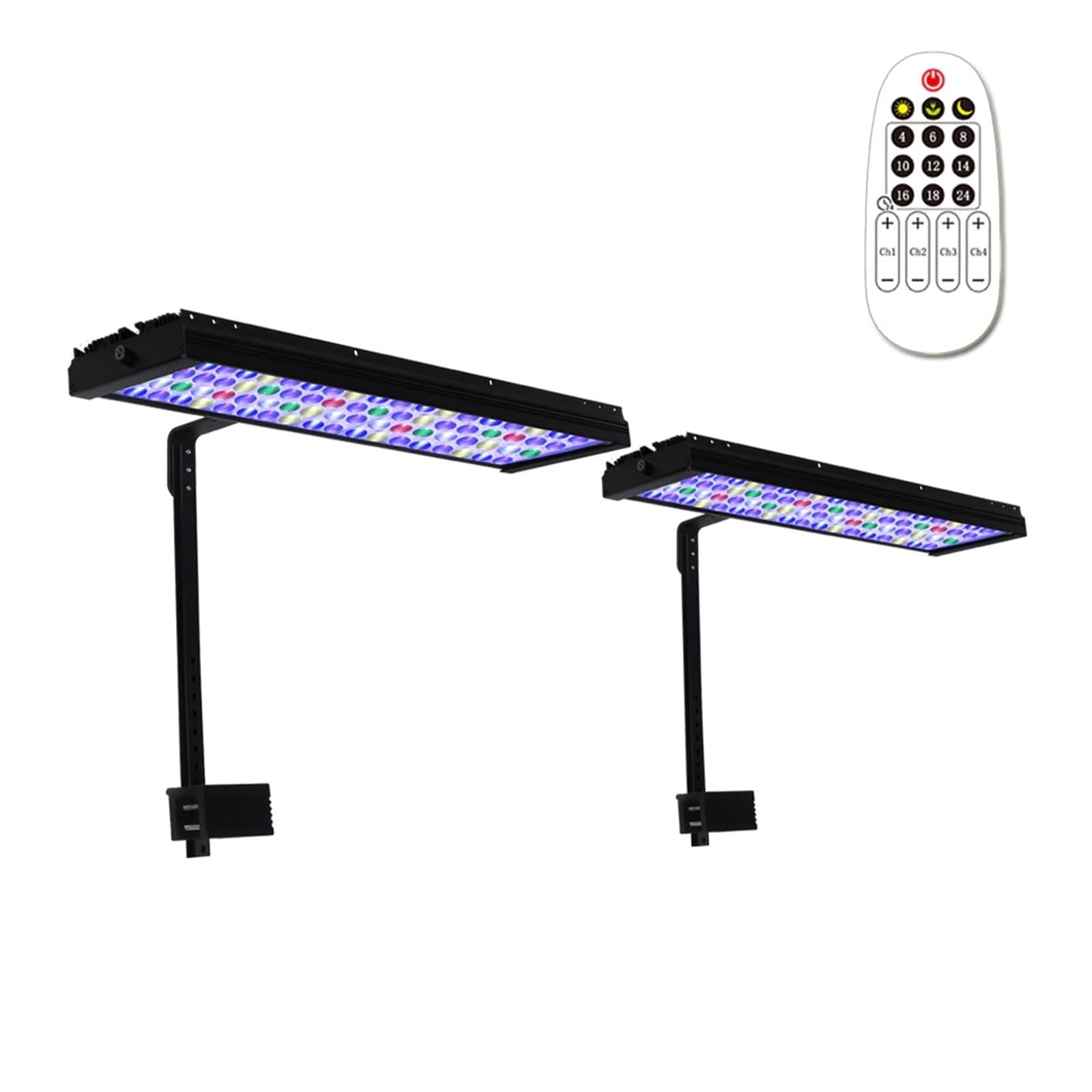Luz LED para acuario Luz Led for acuario, luz Led for acuario marino, lámpara Led for acuario de 60cm, 80cm, 120cm, luz for acuario marino de arrecife for pecera Disipación de calor rápida y duradera.