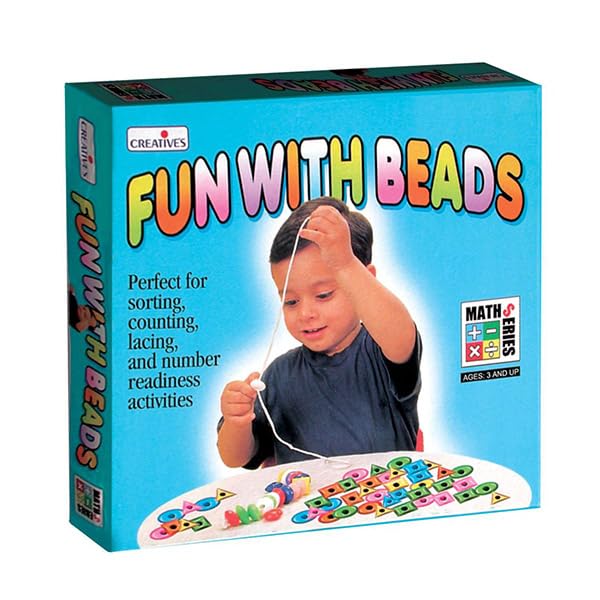 Creative’s Fun with Beads| Development of fine Motor Skills| Practice in Counting, Sorting & Threading| Learning Addition & Subtraction for Kids| Shorting by Colour & Shapes for Kids| Ages 3 & Up