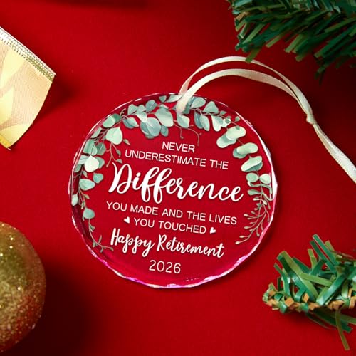 Image of Retirement Gifts for Men,Women 2026, First Christmas Retired Ornament 2026