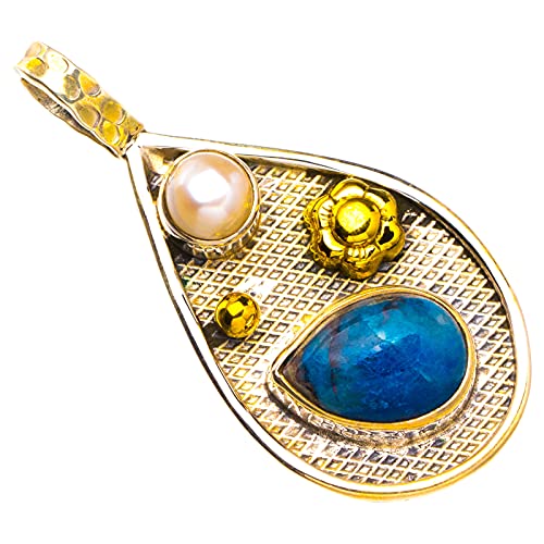 Pendentif en Sodalite bleue naturelle et Argent 925 fait main StarGems