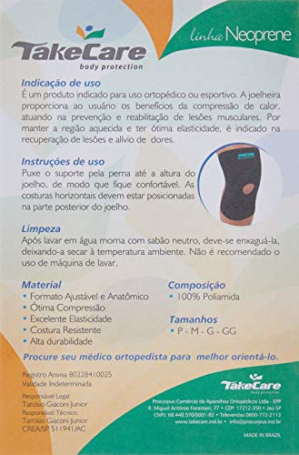 Joelheira Curta com Orificio P, Take Care