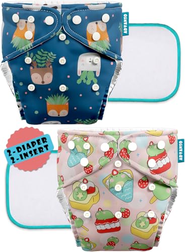 Advanso Leakage Proof cloth diapers for babies, high absorbent 2 ...