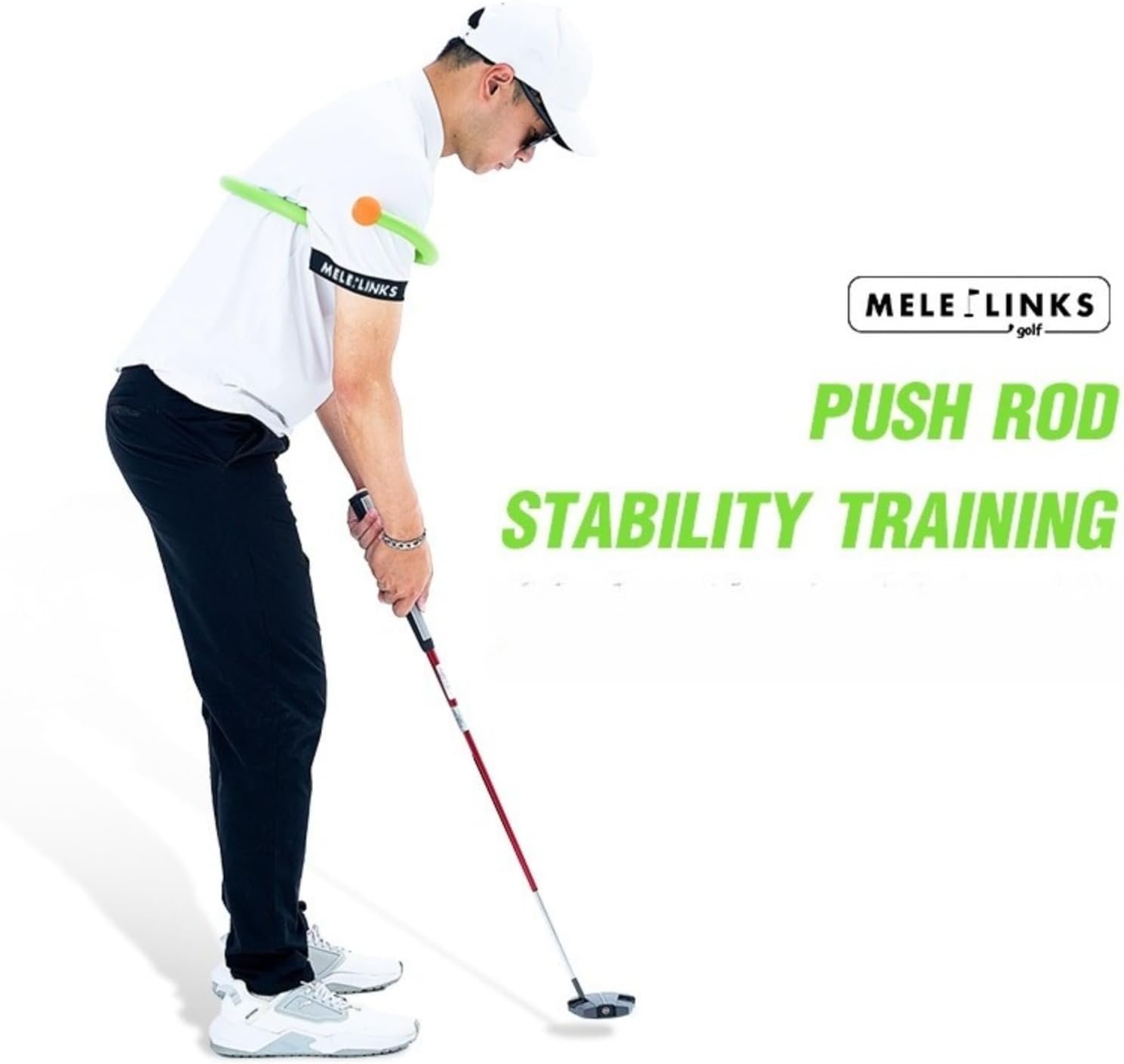 PGA Coach Recommended Golf Swing Trainer - Flexible & Portable Swing Sync Connector for Chipping Putting Practice, Posture Correction, Adult & Junior Options