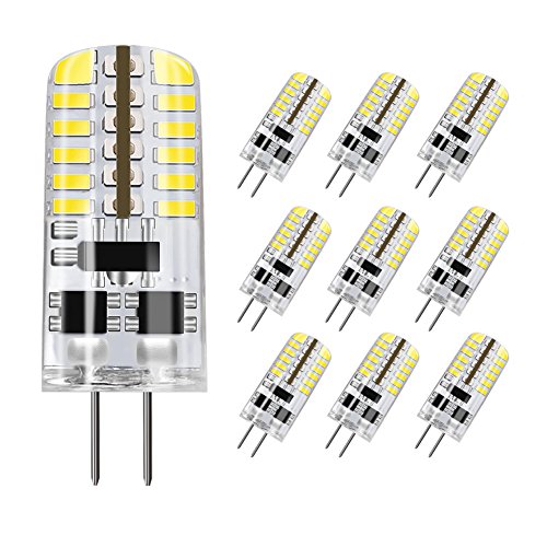 DiCUNO G4口金 LED電球 3W 20W~25W白熱電球相当 昼白色 6000K 230lm LEDライト AC/DC 12V 調光不可能 全方向照明 10個入り
