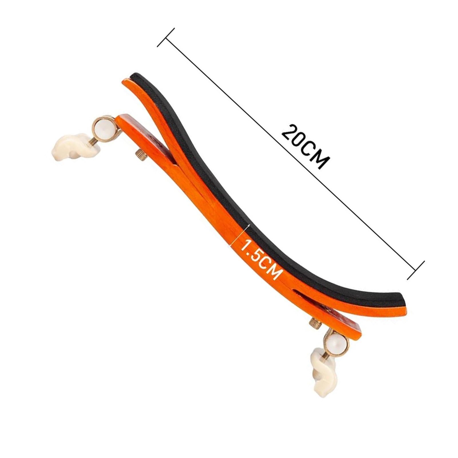 Reposapiés sencillo para violín Almohadilla de apoyo para hombro de violín de madera de arce estilo patas ajustables para 3/4 4/4