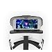 Chenci 3D VR Virtual Reality Glasses For 3D Movies and Games(Focal and Pupil Distance Adjustable Strap for 4.0-6.5 Inches Smartphone for iPhone Samsung Moto LG Nexus HTC Huawei etc. [White]