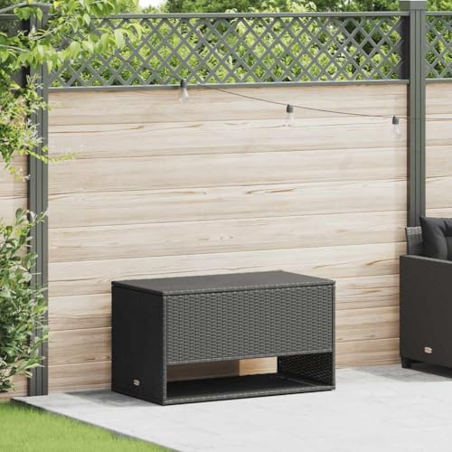 Vetnasa Cojines para exterior negro 100x55x55,5 cm ratán sintético