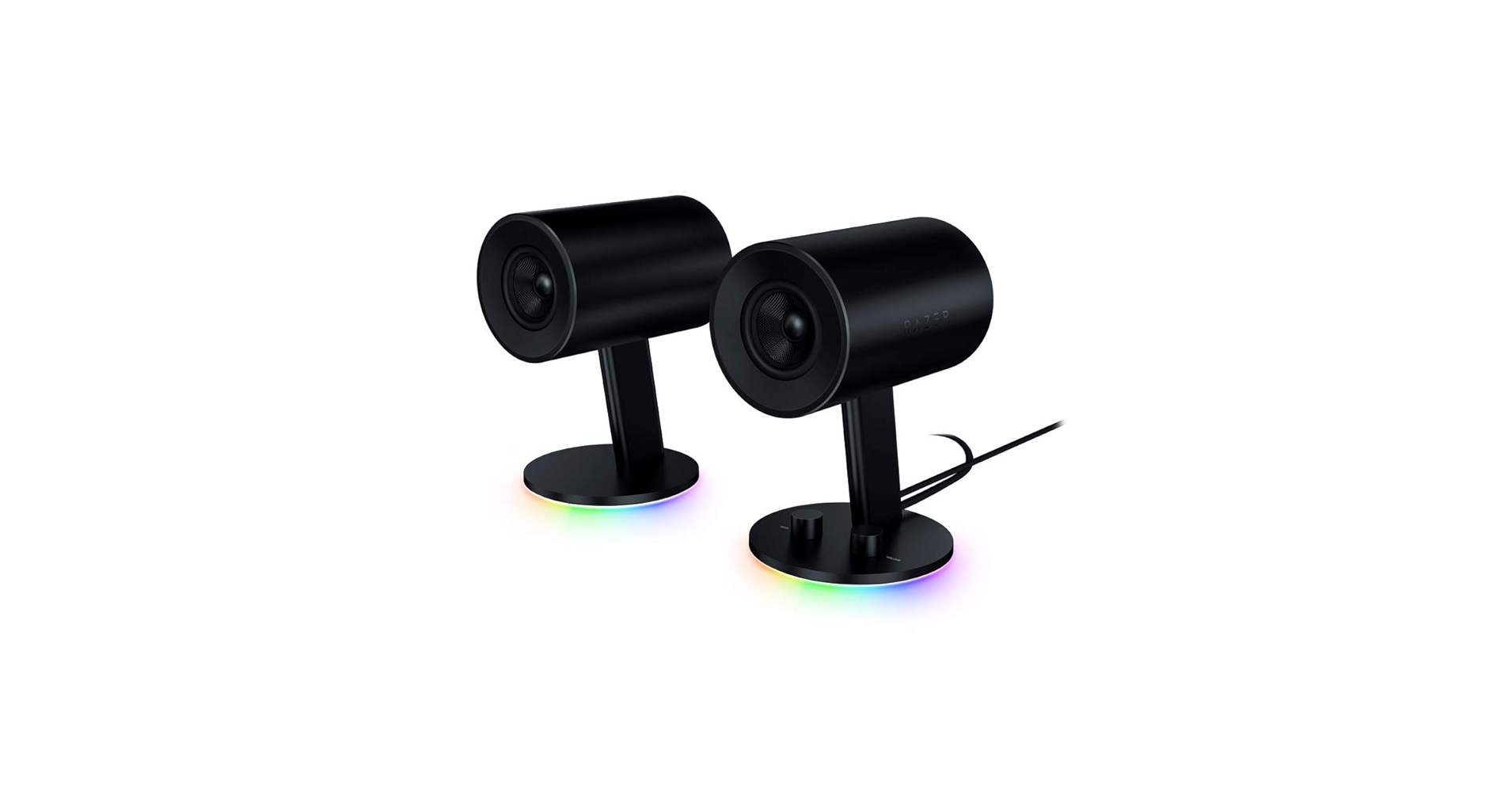 スピーカー・ウーファー Razer Nommo Chroma Amazon.com: Razer Nommo Chroma - Computer Speakers, Rear