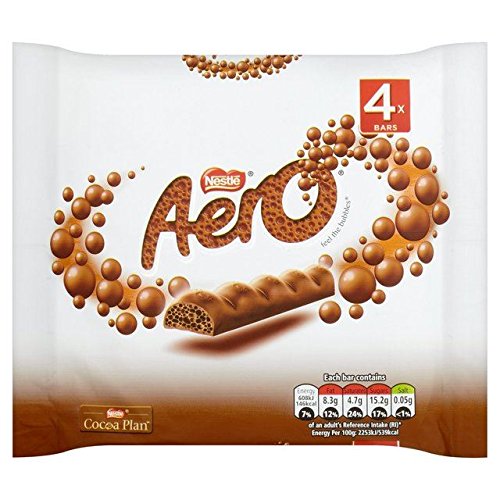Milk Bubbly Bar Multipack - 4 x 27g by Aero – 20 cm x 5 cm, Model JOCA-1383