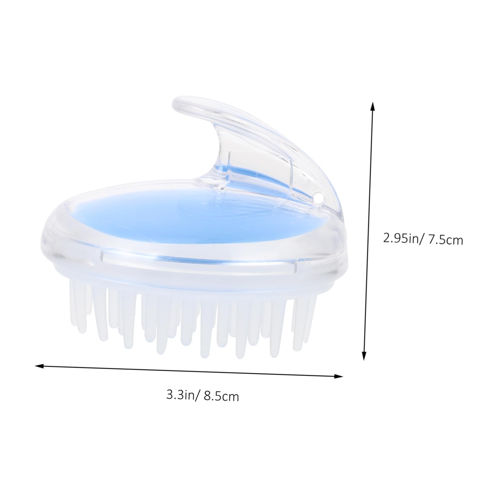 2 Series Cepillo Masajeador De Silicona Para Cabelludo Con Mango Ergonómico Portátil Y Fácil De Usar Para Limpieza Profunda Y Masaje Relajante 5 Piezas*2