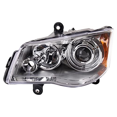 Image of TRQ Driver Side Headlight Assembly HID Compatible with 2008-2016 Chrysler Town & Country With High-Intensity Discharge lights North American Built CH2518126
