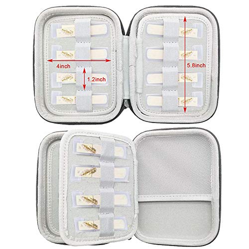 ZBY Clarinet Reed Case for 12 Reeds Case compatible with saxophone or Woodwinds, Multi purpose preservation Reeds Case Carry Storage Holder reeds case - Thumbnail 3