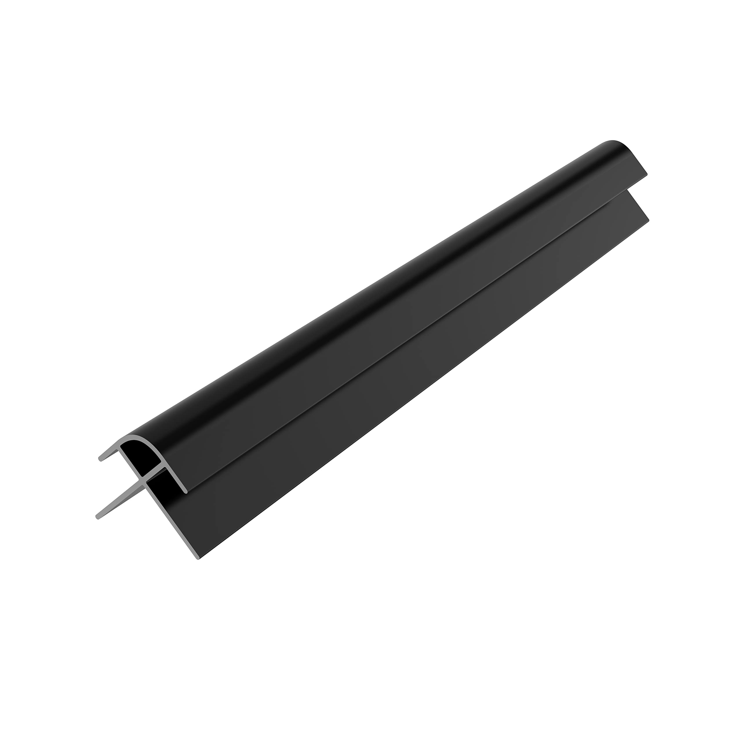 NRG Bathroom PVC Panel Trims External Corner Trim Finishing Profiles 10mm for Bathroom Wall Panels Shower Wet Room Black 1 PC โ image 1