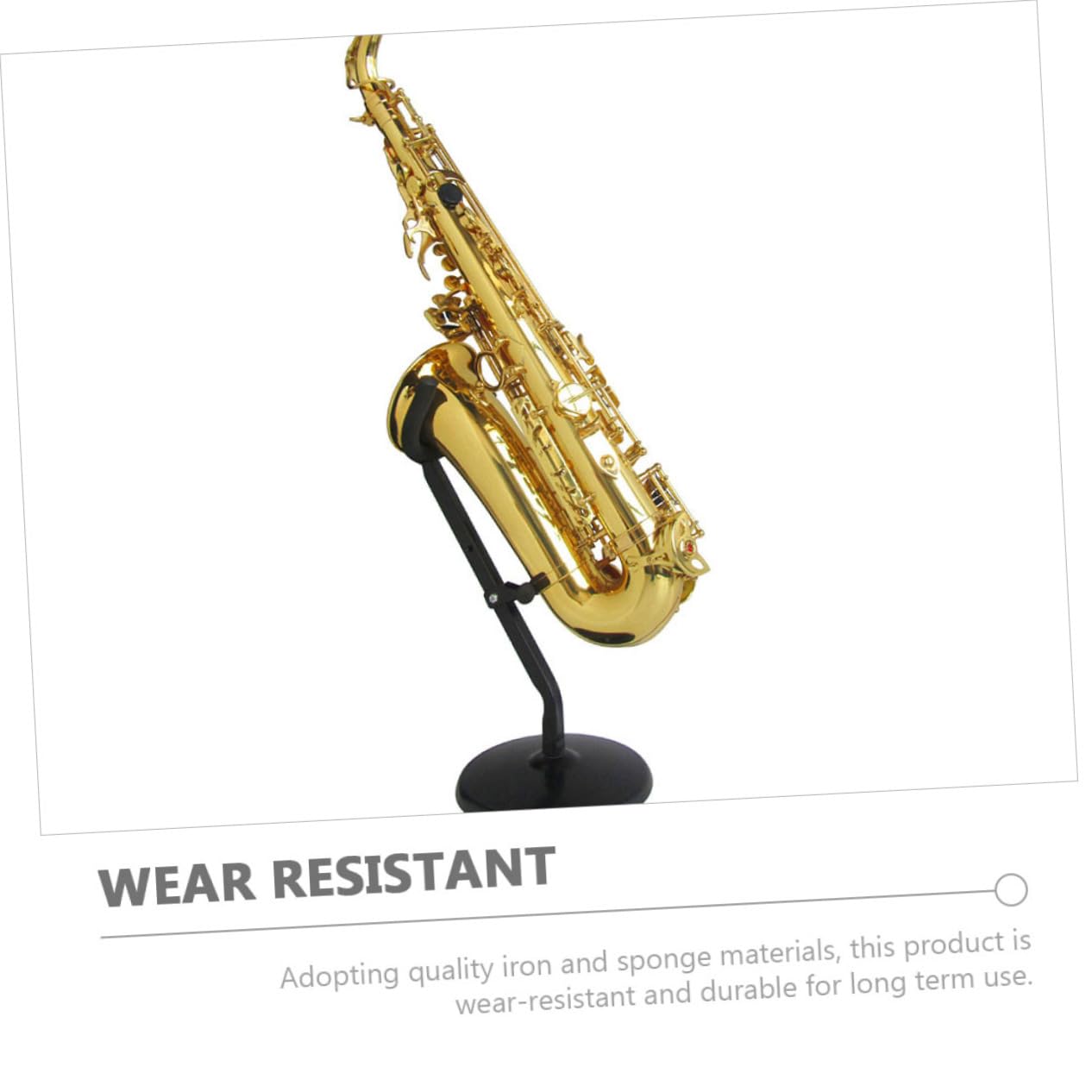 minkissy Saxophonständer aus Rutschfester Aufbewahrungsständer für Altsaxophon mit Weichem Schwamm für Zuhause Geschäft und Langlebiges Design für Vielseitige Nutzung