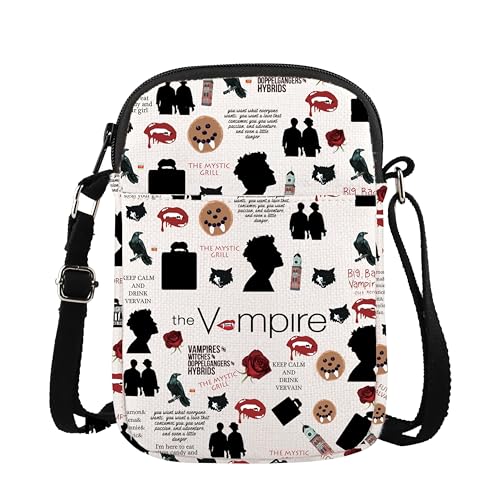 XYANFA Vampire Show Crossbody Bag TVD Merch TVD Gift Vampire Fan Gift Vampire Purse Bag