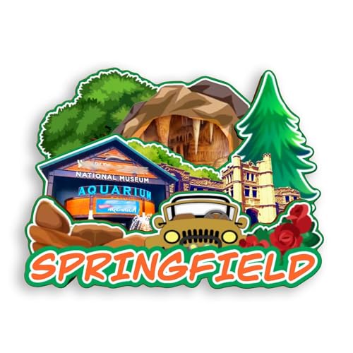 Quwsne Springfield Missouri 3D Landmarks Fridge Magnet