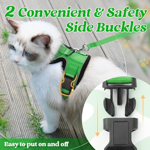 image for rabbitgoo Cat Harness and Leash for Walking, Escape Proof Soft Adjusta