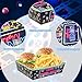 36 PCS Movie Night Snack Trays, Neon Style Disposable Paper Food Tray Snack Holder Movie Night Party Supplies Movie Boats Boxes Basket Container Holder for Popcorn Burger Fries Hot Dog Taco BBQ