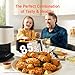COSORI Air Fryer Pro LE 5-Qt Airfryer, With 20PCS paper liners, 10 Functions that Dry, Bake, Roast &Preheat, Shake Reminder, Up to 450℉, 85% Oil less, Compact, 130+ Recipes, Dishwasher Safe, White