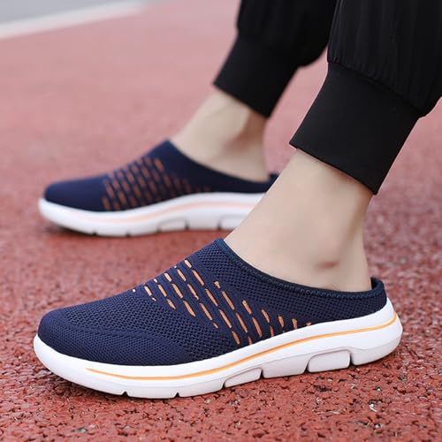 Womens Breathable Mesh Walking Mules Lightweight Breathable Slippers Mesh Slip-on Mule Shoes Orthopedic Closed Toe Sandal2