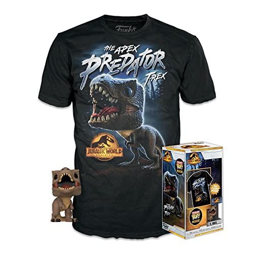 Funko Pocket Pop! & Tee: Arcadia, Trex, Extra Large, (XL), Jurassic Park, T-Shirt, Clothes With Collectable Vinyl Minifigure