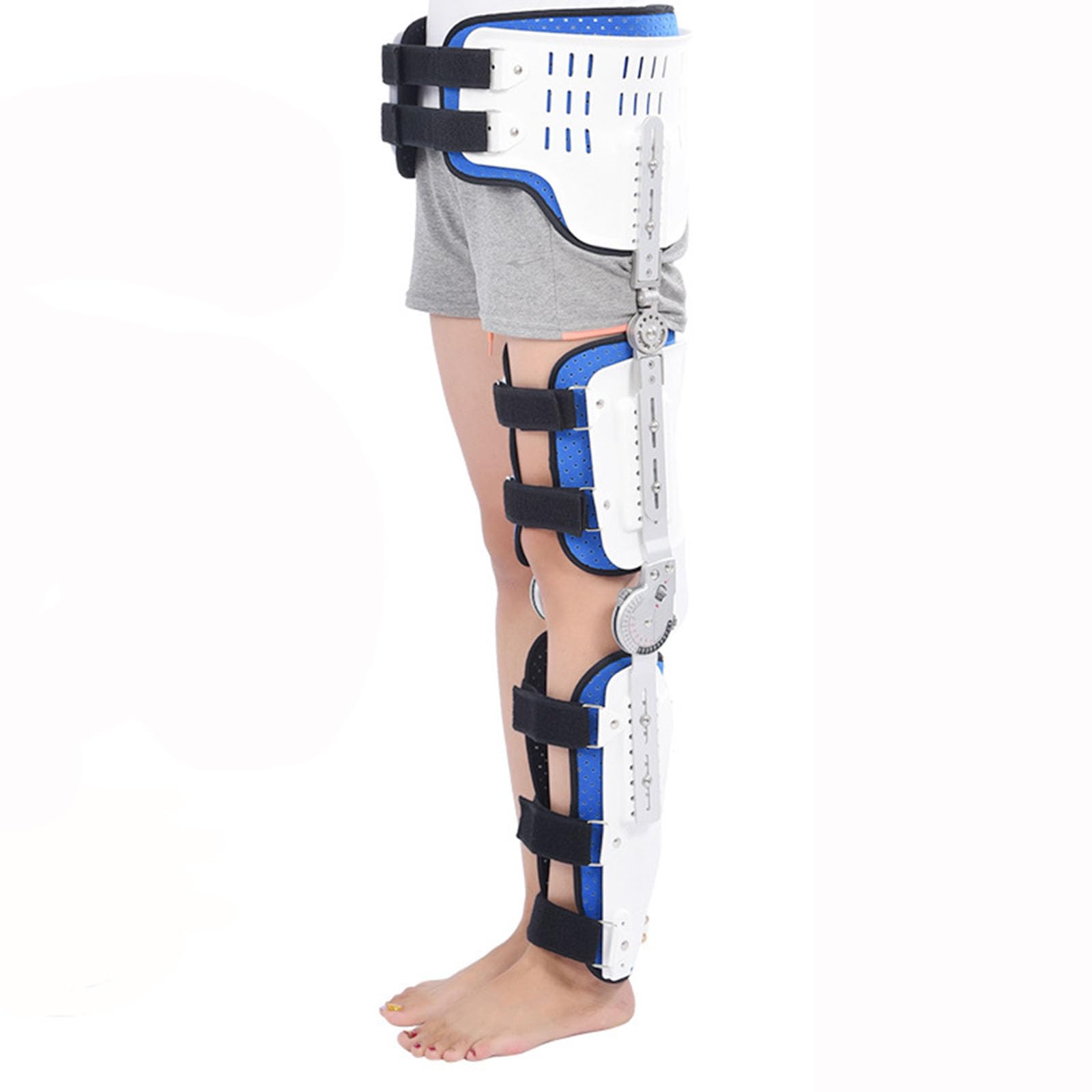 WDSOPK Hip Knee Ankle Foot Orthosis Knee Ankle Foot Orthosis Brace Adjustable Hip Joint Fixation Bracket for Brace Leg Fracture Foot and Orthotics,Left,Left (Left A)