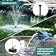 Biling 8W Solar Springbrunnen für außen mit 3600 mAh Batterie Solar Teichpumpe mit Filter Solar Brunnenpumpen mit Akku, Solar Wasserpumpe Schwimmende Fontäne für brunnen draussen miniteich