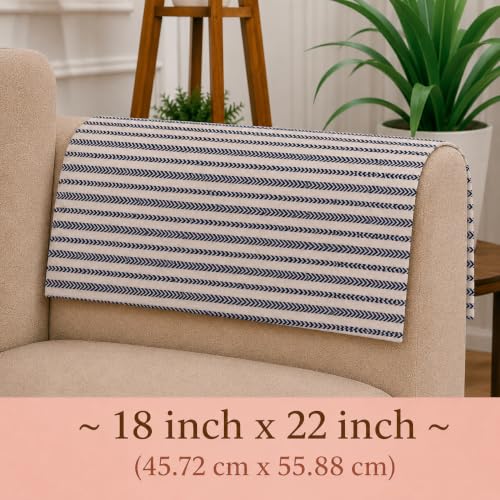 Image of STITCHNEST 'Nomad Weave Collection' Sofa Armrest Cover | Elegant Jacquard Fabric, Washable & Durable for Modern Living (18 x 22 Inches) 14