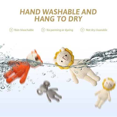 Let's Make Natural Crochet Stuffed Animal For Babies Newborn - Knitted Doll Baby Rattle Soft Cotton Sleep Toy Baby First Friend - Gift For Baby Shower, Christmas, Birthday #TOP5