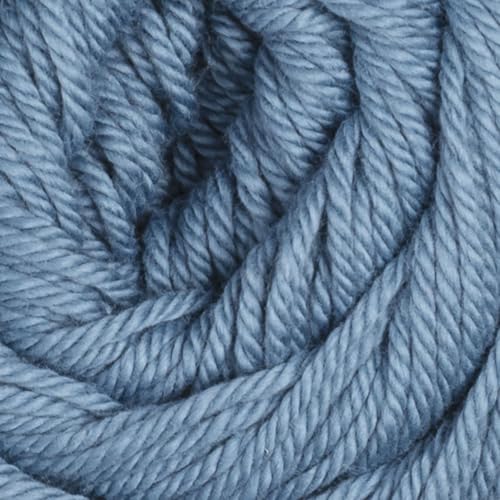 Image of Knit Picks Dishie Blue Worsted Weight 100% Cotton Yarn for Crocheting | 100g of solid colored yarn in Blue Steel color for dishcloths, machine washable.