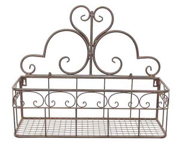 ecosoul Blumenkasten POZULI Metall Blumenwandkorb H/B/T 41/50/19 cm...