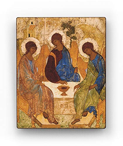 The Holy Trinity Andrei Rublev. Сhristian Art. Religious Gifts for Women. Inspirational Wall Art Christian Decor. Confirmation and Wedding Gifts