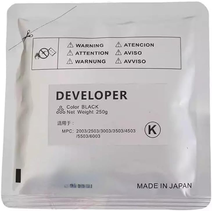 OEM 200g 4pcs for CYMK Developer para for Sharp MX51 Compatible (Color : BK)