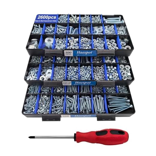 2600 Piece Bolt and Nut Hardware Kit