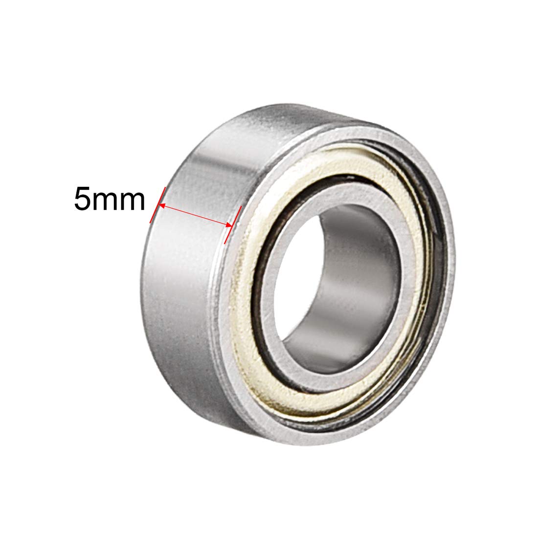 PATIKIL 8mm Foro 12mm OD 12mm Larghezza Ago Rulli Cuscinetti, 10pz