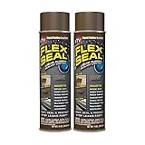 Flex Seal Spray Rubber Sealant Coating, 14-oz, Brown (2 Pack)