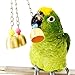 Bird Bell Toy Cage Toys Parrot Macaw African Greys Amazon Parakeet Cockatiels Cage Hanging Swing Toys (7.87