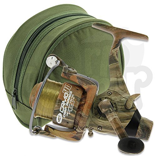 Produktbild von 3 X NGT Karpfen Angelrolle Camouflage 60+12 Pfund Leine Ersatzspule