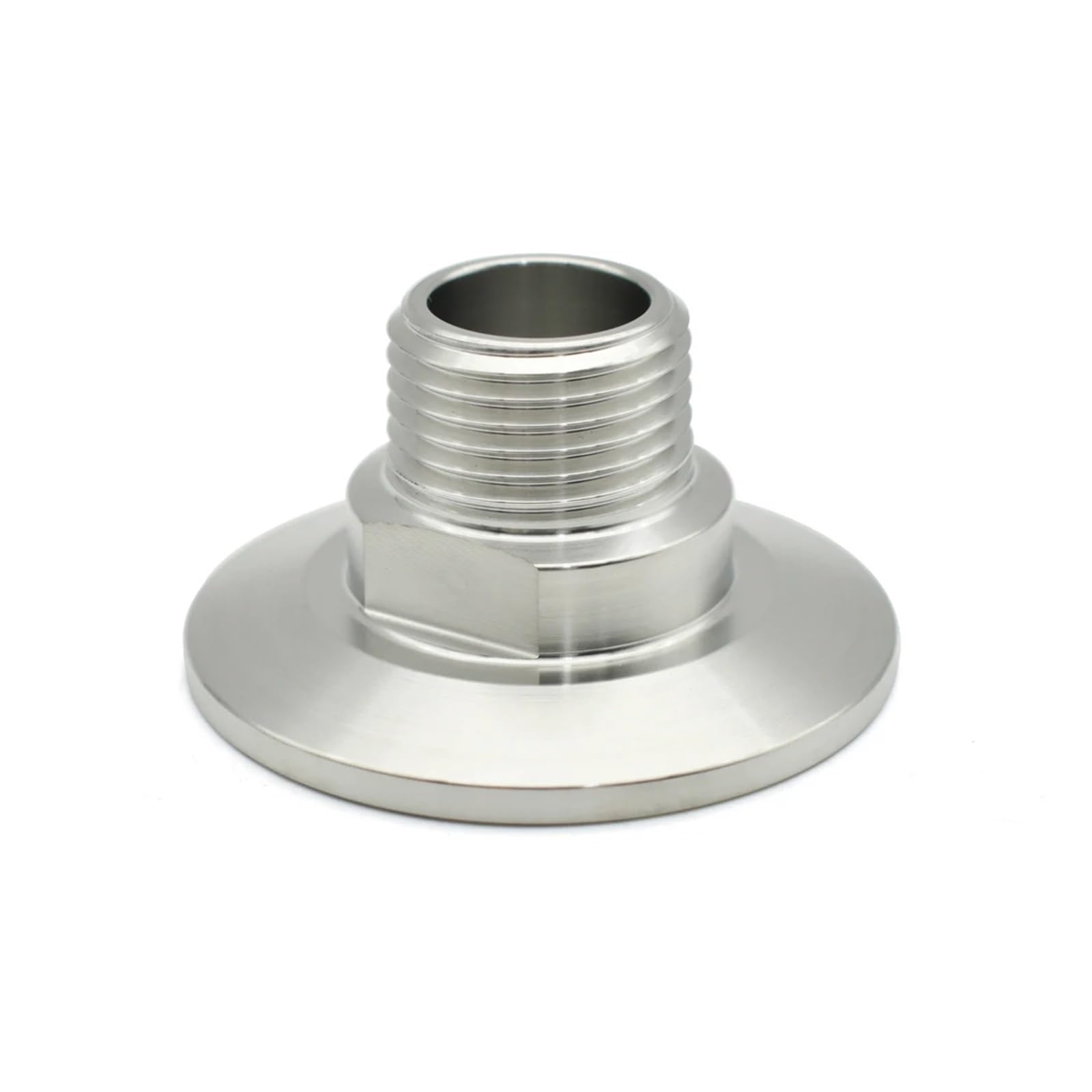 BSPT DN8 DN10 DN15 DN20 DN25 SS304 Stainless Steel clamp 25.4 50.5 64mm Thread Collar Pipe Fittings Homemade (External Thread,DN15 Ferrule 50.5mm)