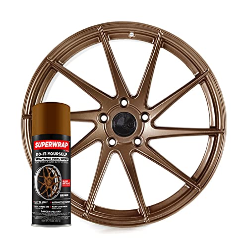 ITC International Tool Company Superwrap Vinyl Spray Paint Wrap For Alloys Badges Calipers And Mirrors 325ml (Bronze)