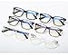 Classic Thick Square Frame Clear Lens Glasses for Men Women Non Prescription Eyeglasses (black)