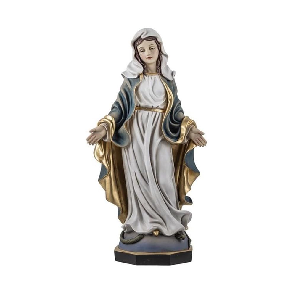 Statue Vierge Miraculeuse 40 cm Image en Mouvement Résine d'Art