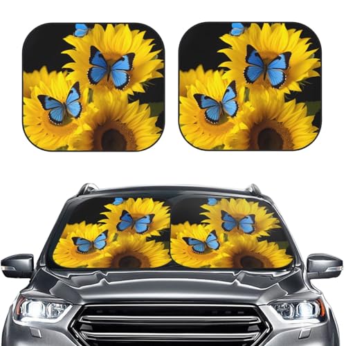 Pare-soleil voiture tournesol pour une route fraîche en été