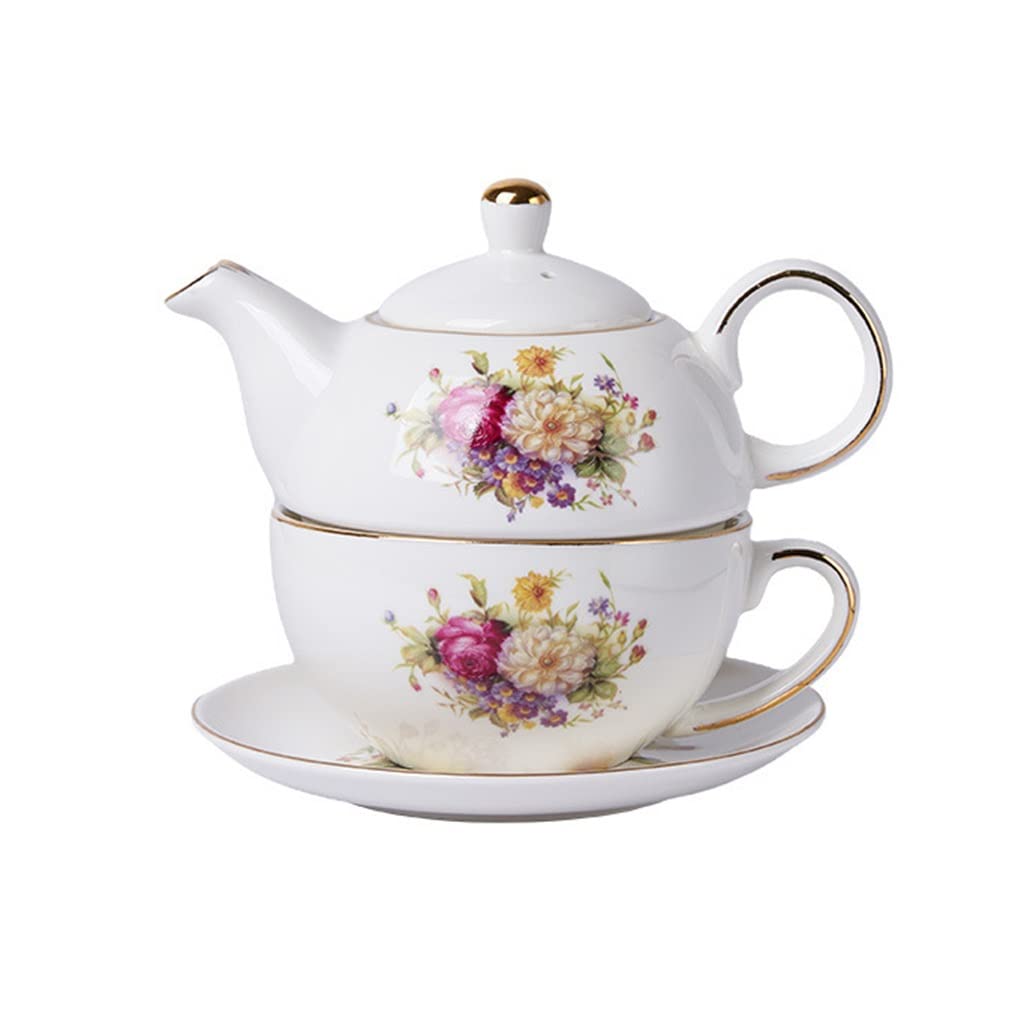 Service à thé en céramique haut de gamme avec tasse et assiette