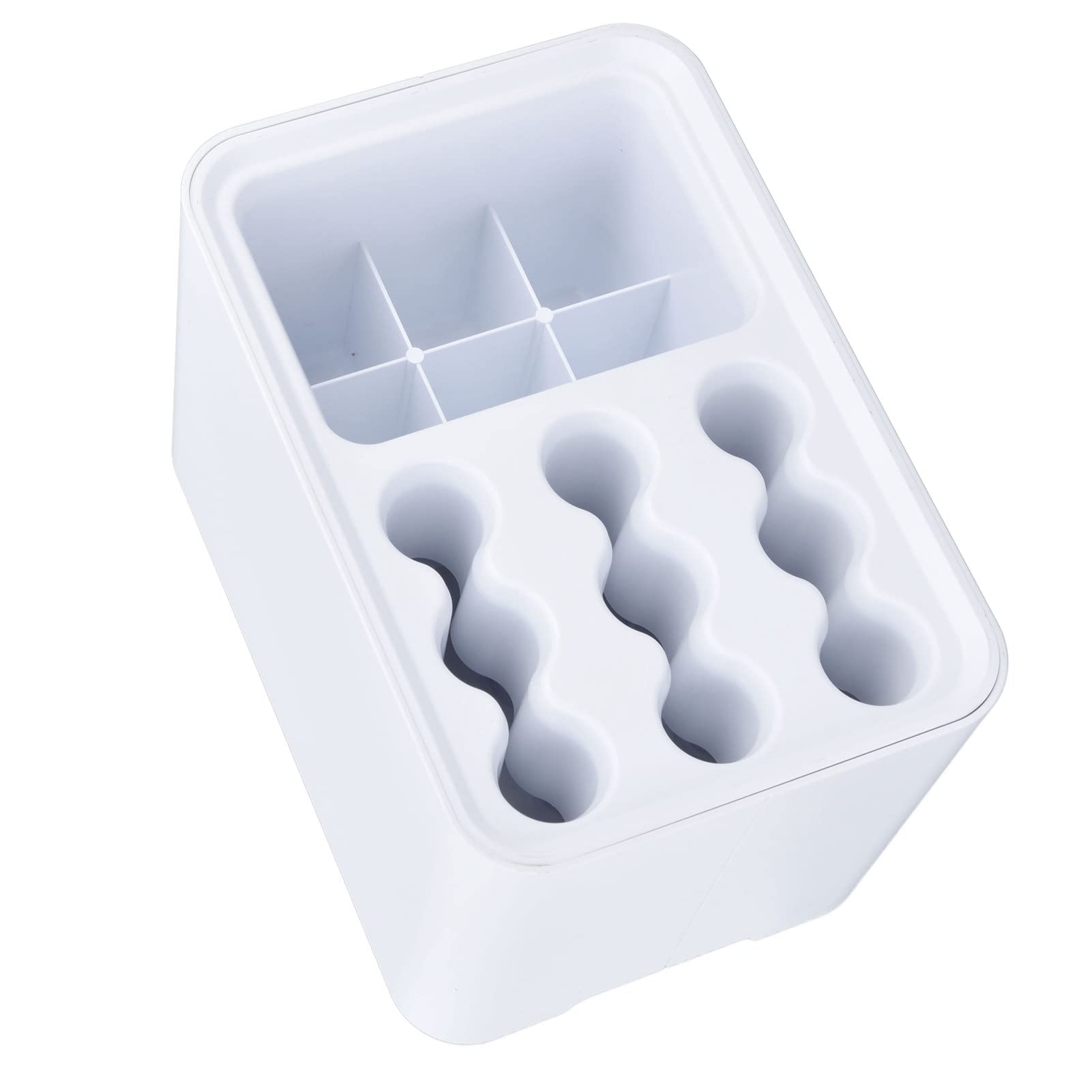 Tissting Portaombrelli Lungo e Corto per Ingresso, Portaombrelli con Vassoio Antigoccia Rimovibile, Salvaspazio Plastica Contenitore per Ombrelli Rettangolare per Entrata, Ufficio