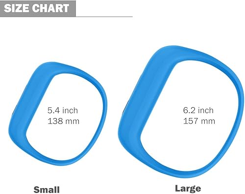 Miniatura 5 de iBREK Correas de reloj para Garmin Vivofit 3 y jr 2, correas de reloj elásticas de silicona de repuesto para niños y niñas, talla S grande (sin