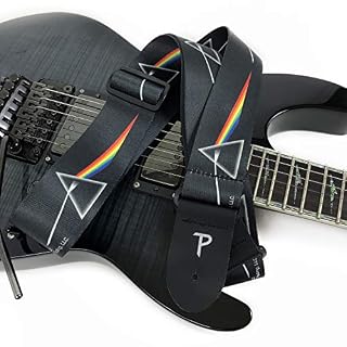 Perri’s Leathers Ltd. – Sangle de Guitare – Polyester – Pink Floyd – Dark Side of the Moon – Produit Officiel sous… - Les Beatles, Paul McCartney, John Lennon, RIngo Starr, George Harrison Perri's Leathers Ltd. - Sangle de Guitare - Polyester - Pink Floyd - Dark Side of the Moon - Produit Officiel sous… – Image 4
